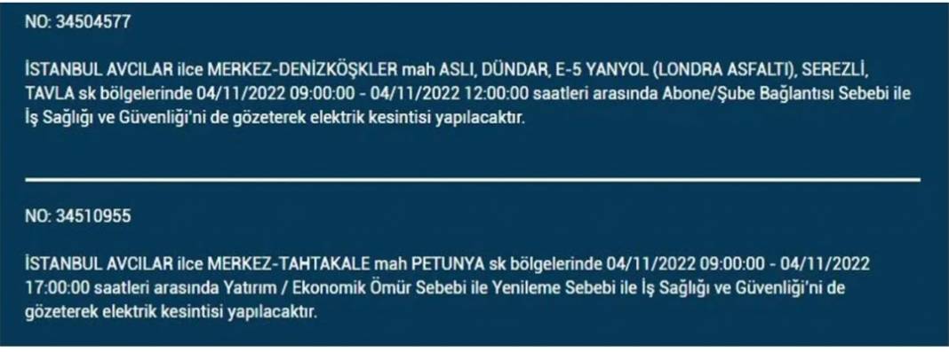 İstanbullular dikkat! 21 ilçede elektrik kesintisi 4